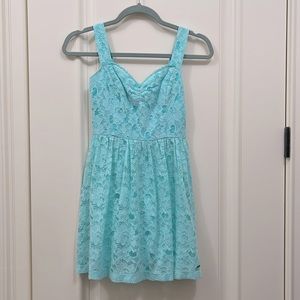 Girls Hollister dress in aqua blue